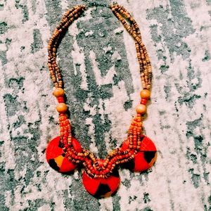 NWOT Tribal beaded necklace.
